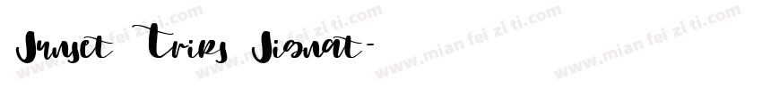 Sunset Trips Signat字体转换